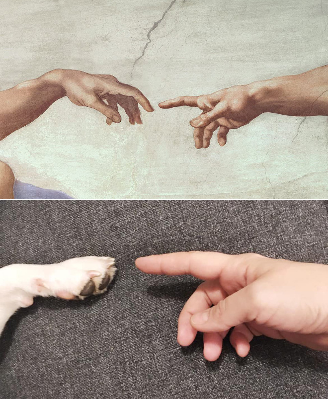 Funny painting recreation.