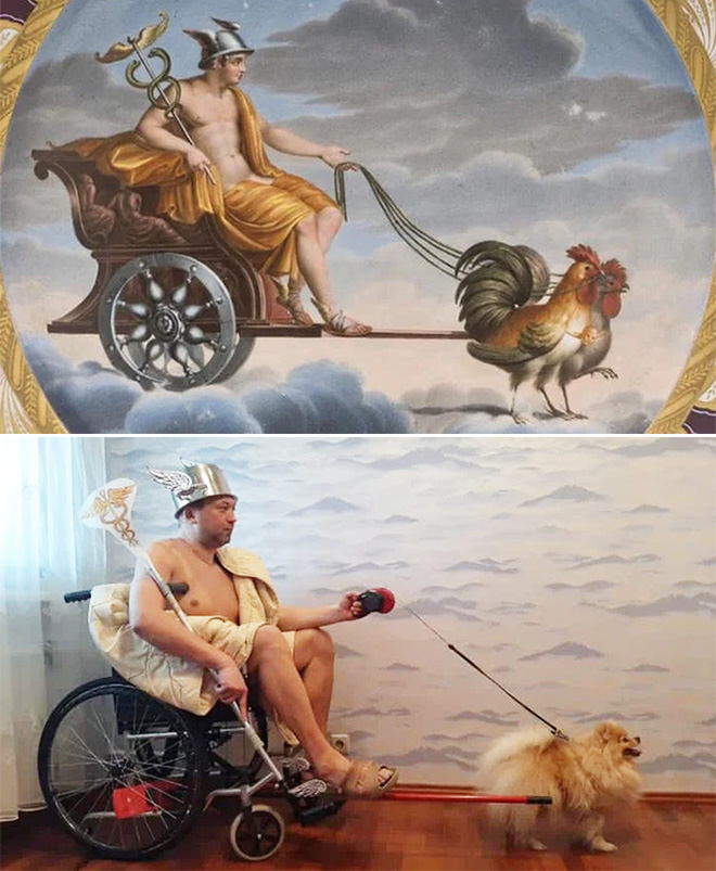 Funny painting recreation.