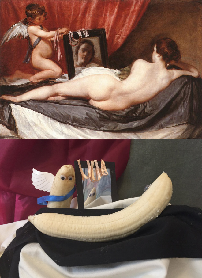 Funny painting recreation.