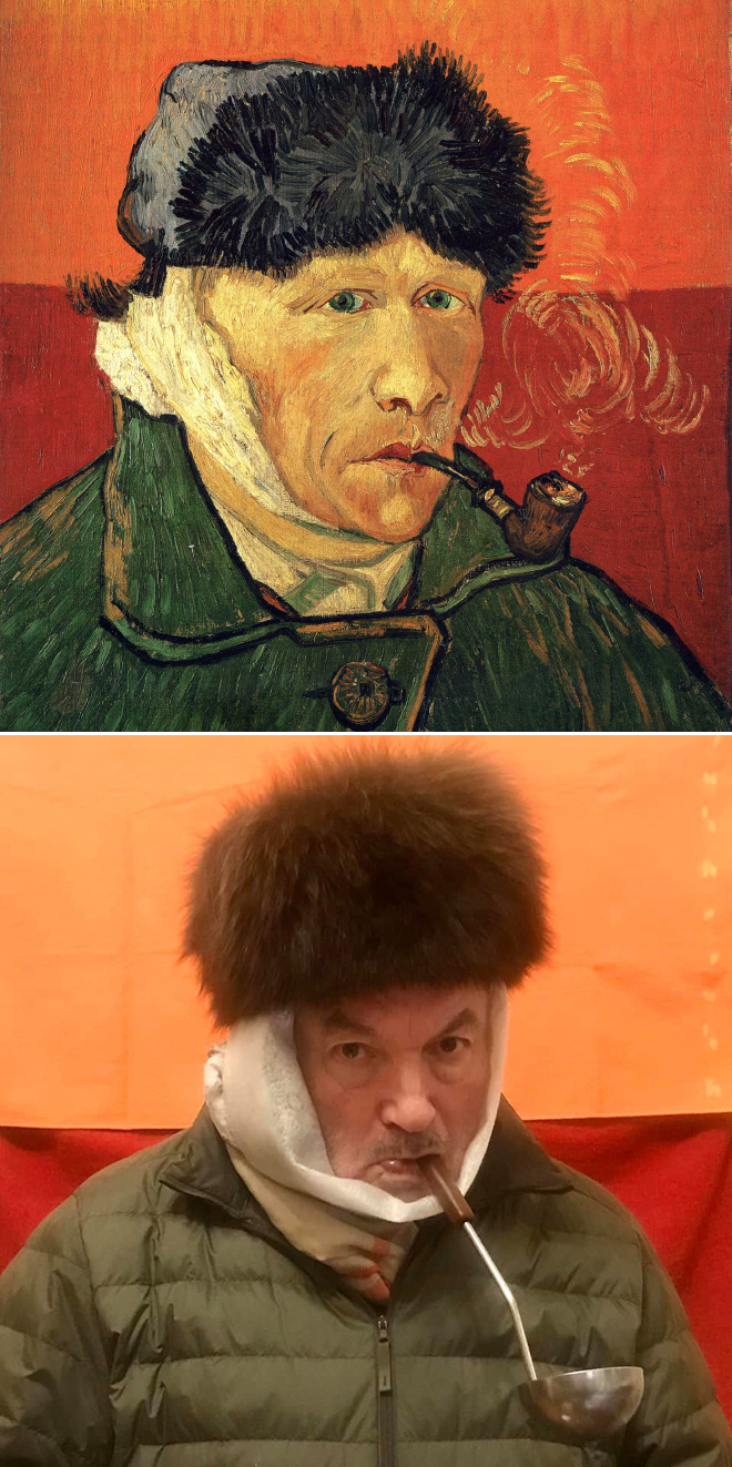 Funny painting recreation.