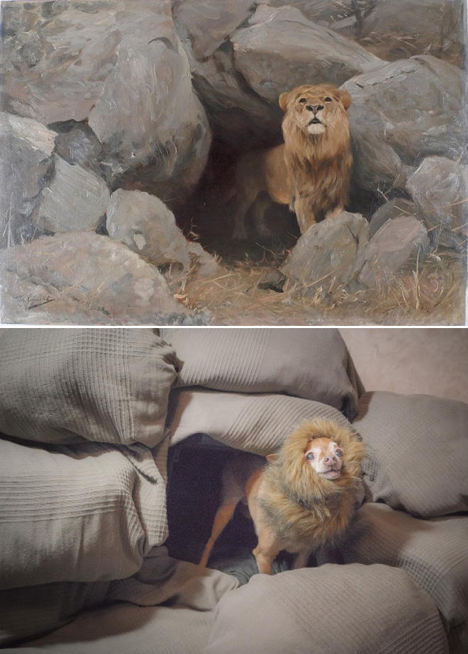 Funny painting recreation.