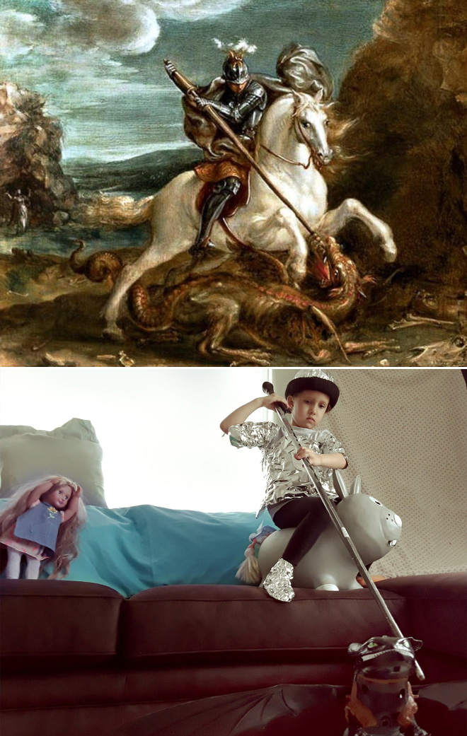 Funny painting recreation.