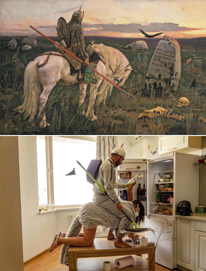 Funny painting recreation.