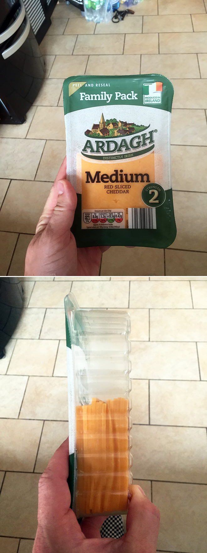 Deceptive packaging.