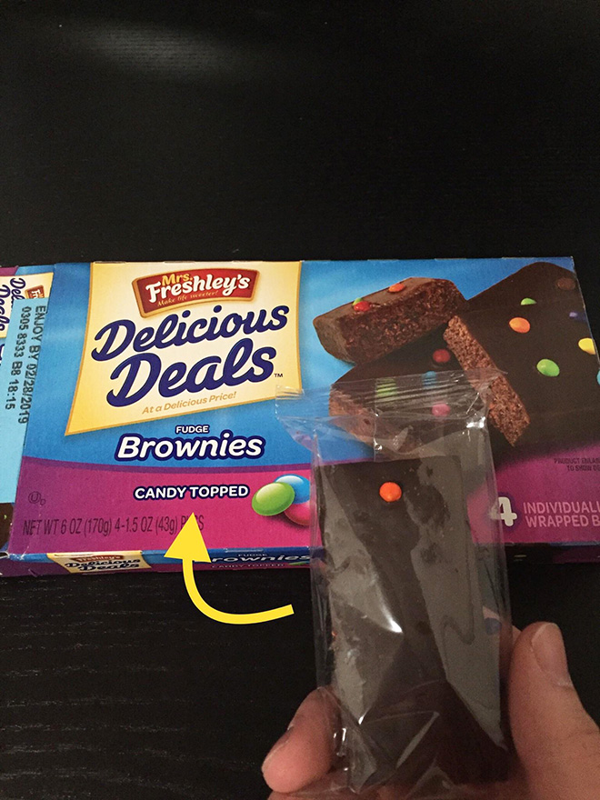 Deceptive packaging.