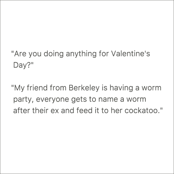 Overheard in San Francisco.