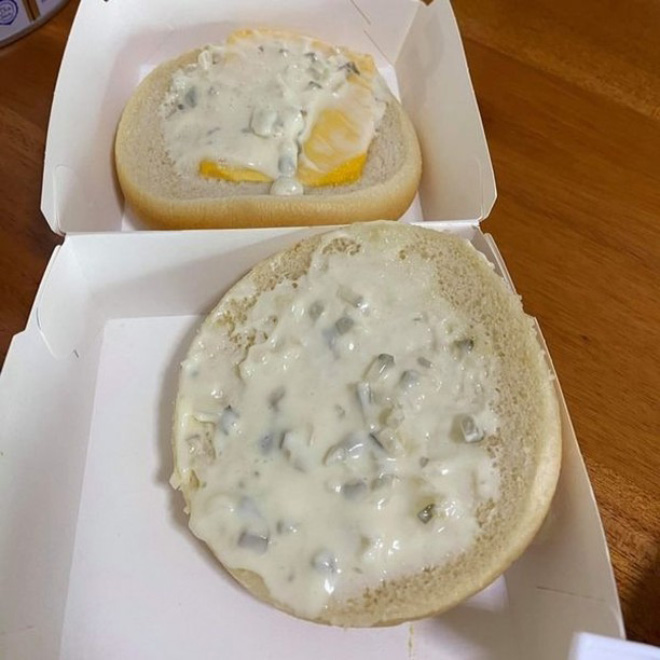 Sad meal at McDonald's.