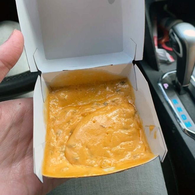Sad meal at McDonald's.