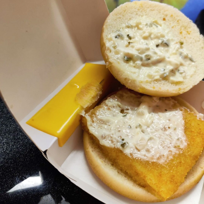 Sad meal at McDonald's.