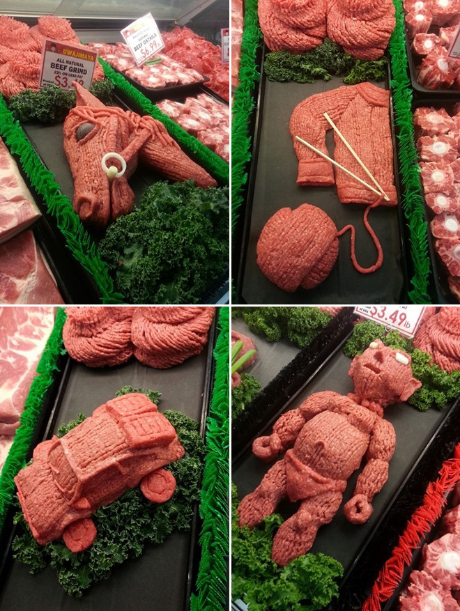 Beautiful meat art.