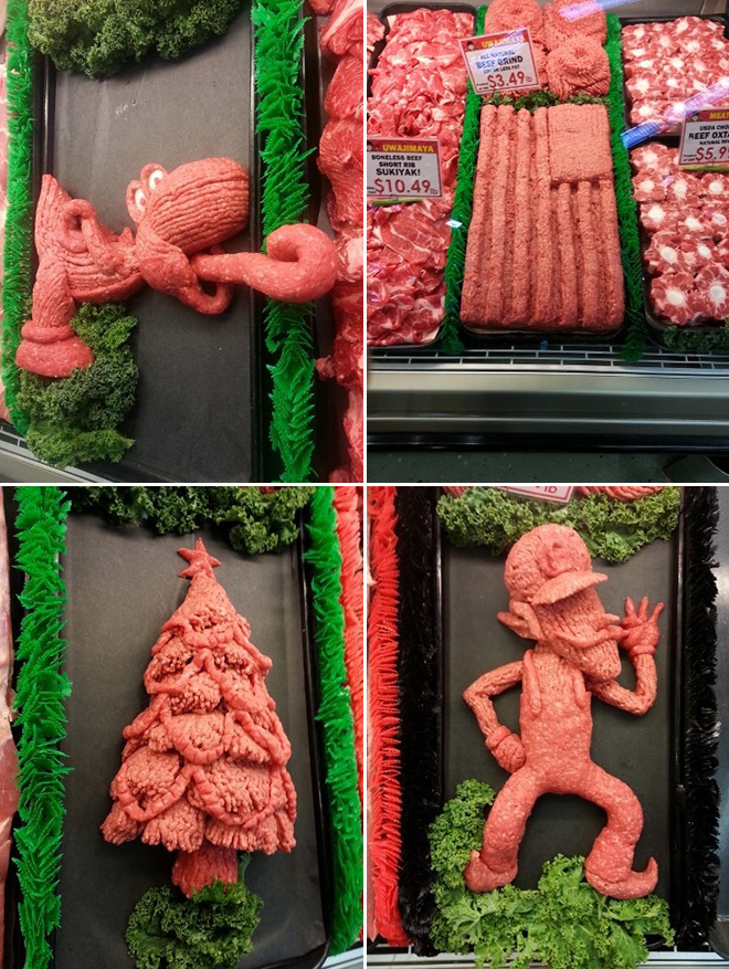 Beautiful meat art.