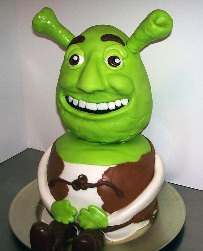 Shrek cake fail.