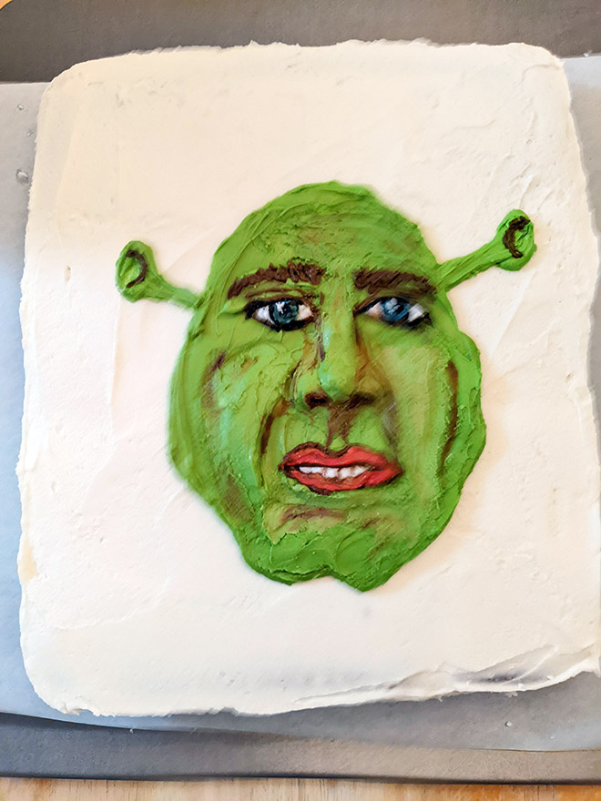 Shrek cake fail.