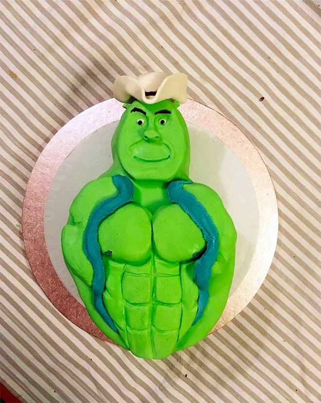 Shrek cake fail.