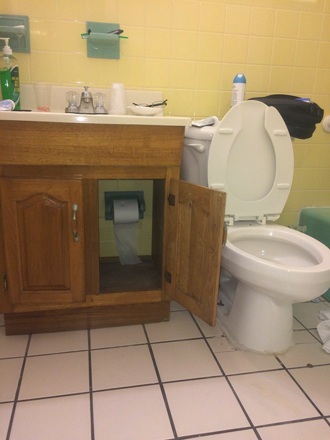 Toilet design fail.