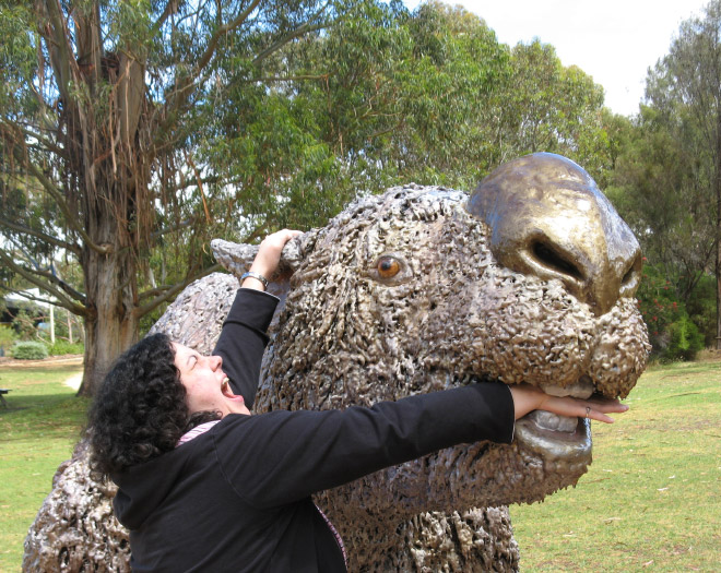 Statues are beating up people!