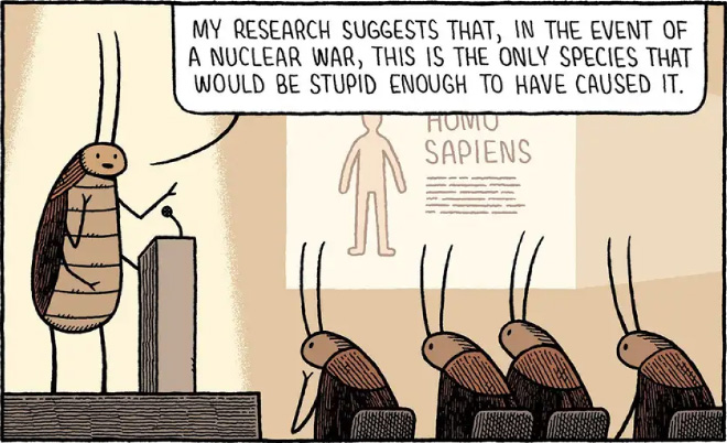 Funny cartoon by Tom Gauld.