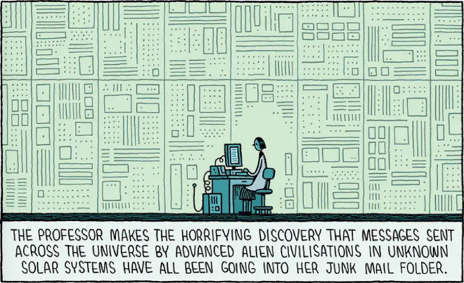 Funny cartoon by Tom Gauld.