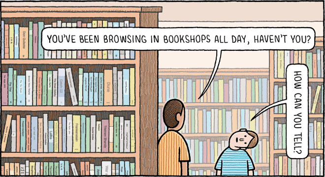 Funny cartoon by Tom Gauld.