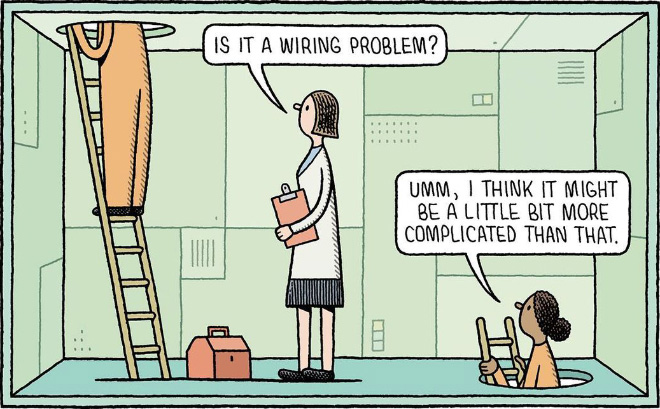 Funny cartoon by Tom Gauld.