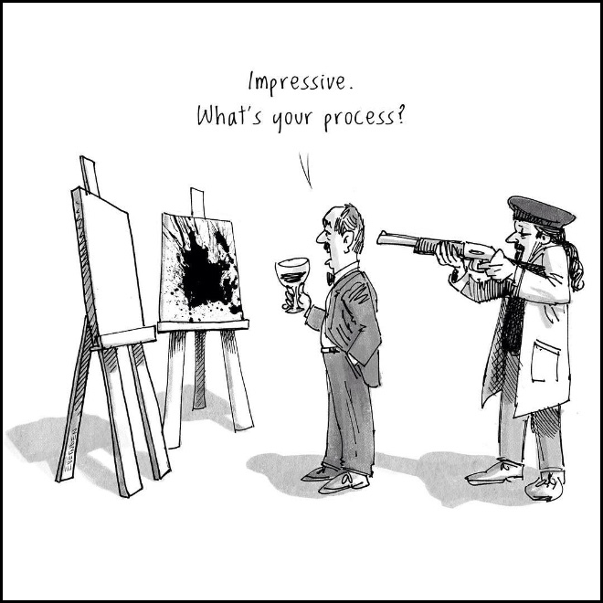 Dark humor cartoon by Derek Evernden.