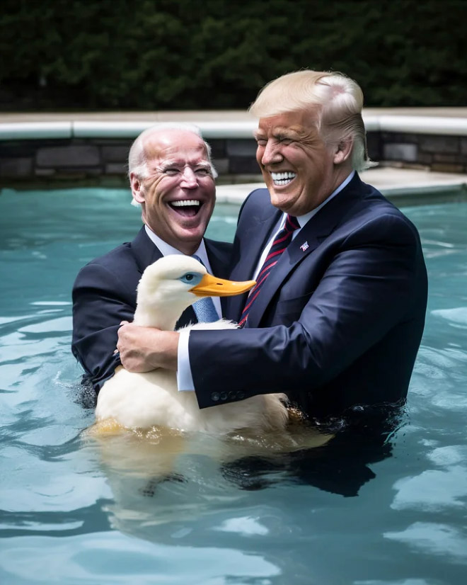 Biden and Trump - the best friends ever.