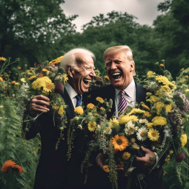 Biden and Trump - the best friends ever.