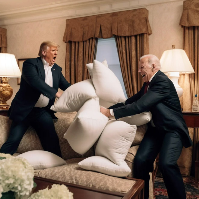 Biden and Trump - the best friends ever.