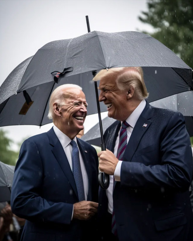 Biden and Trump - the best friends ever.