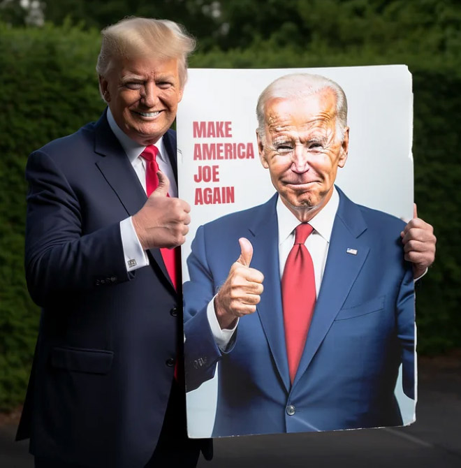 Biden and Trump - the best friends ever.