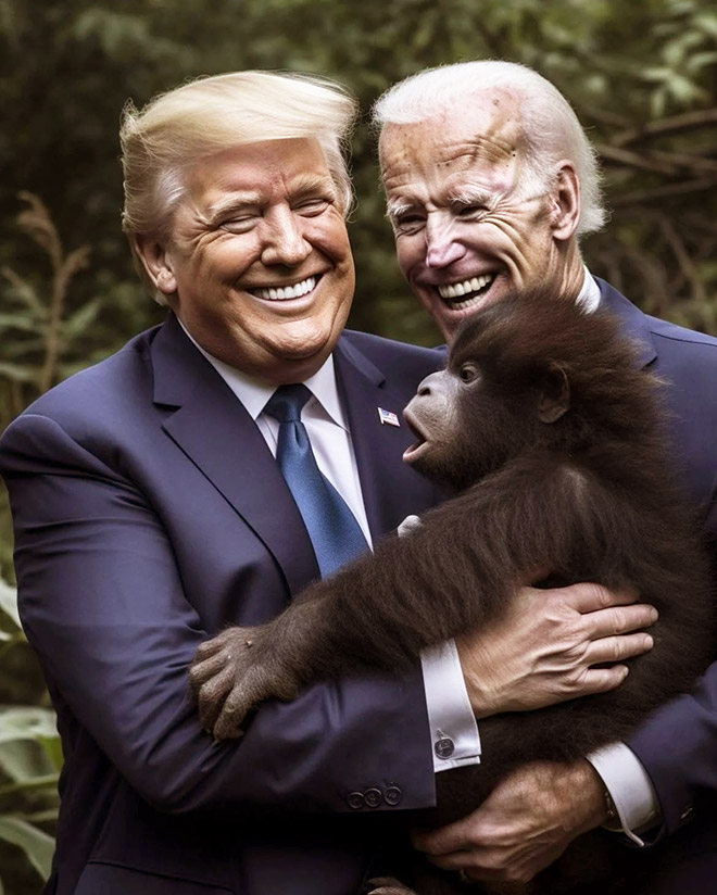 Biden and Trump - the best friends ever.