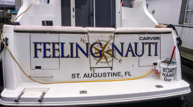 Funny boat name.