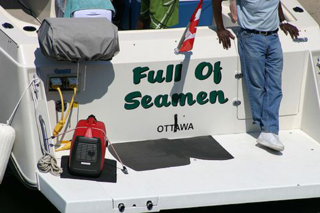 Funny boat name.