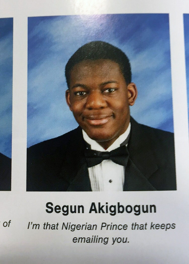 Funny yearbook quote.