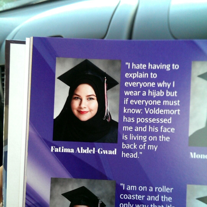 Funny yearbook quote.