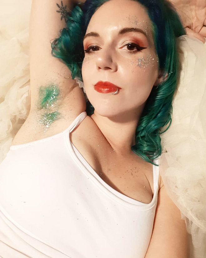 Glitter armpits. Why not?