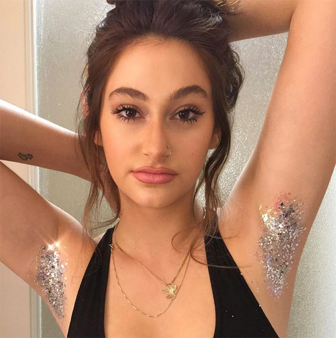 Glitter armpits. Why not?