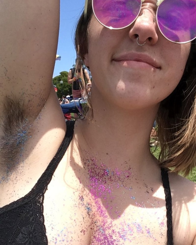 Glitter armpits. Why not?