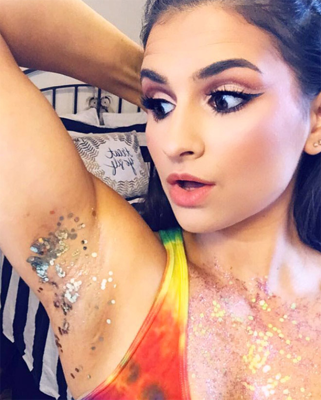 Glitter armpits. Why not?