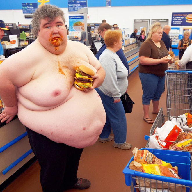 Walmart visitor, according to AI.