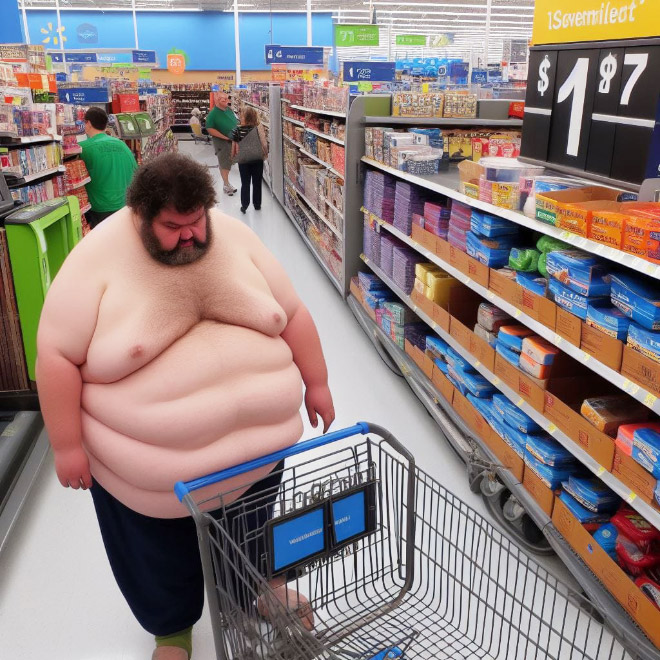 Walmart visitor, according to AI.