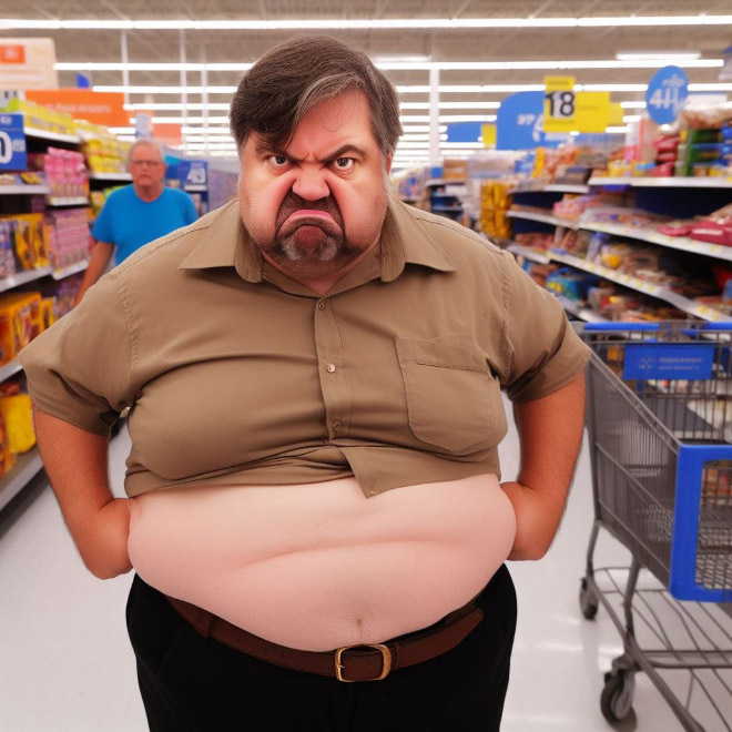 Walmart visitor, according to AI.