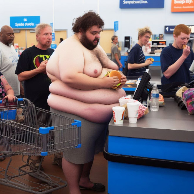 Walmart visitor, according to AI.