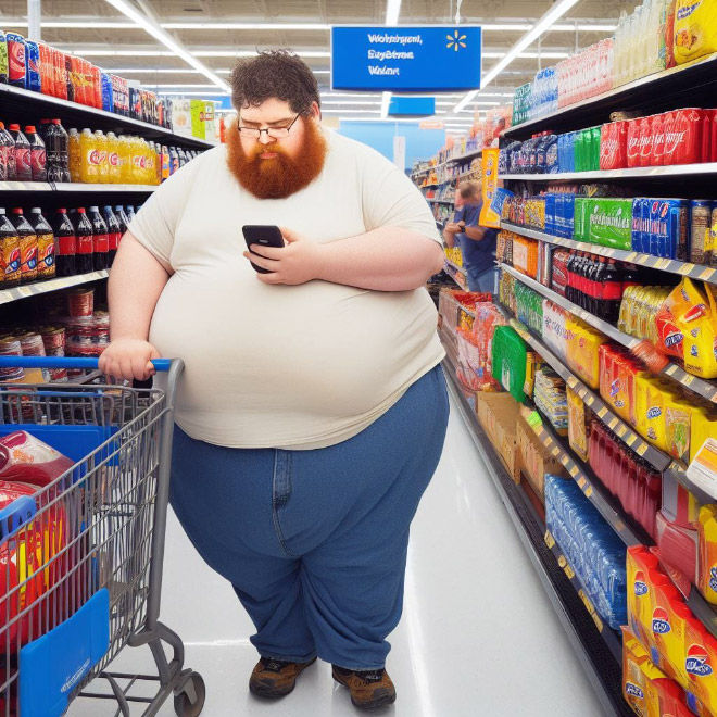 Walmart visitor, according to AI.