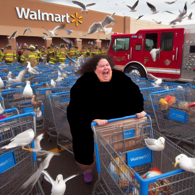 Walmart visitor, according to AI.