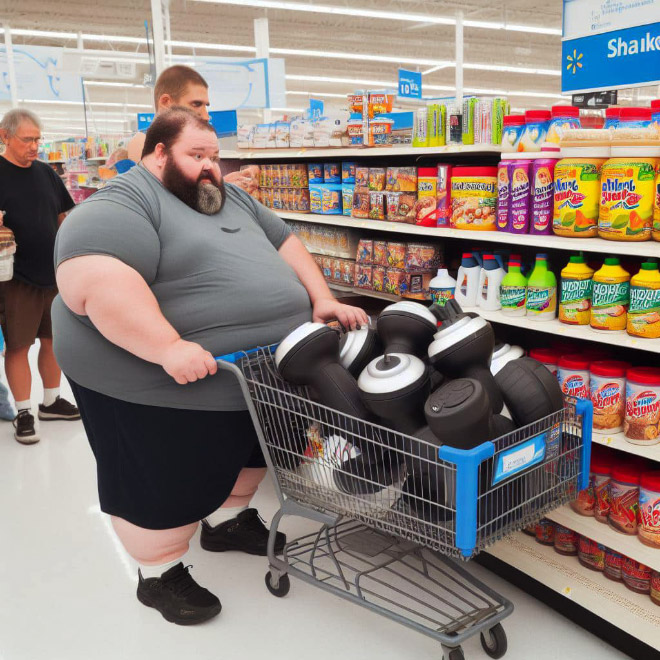 Walmart visitor, according to AI.