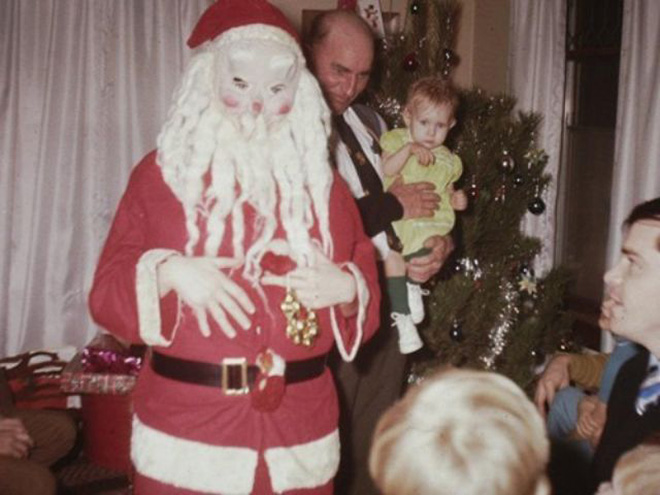 Creepy Santa is creepy.