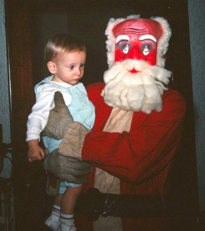Creepy Santa is creepy.