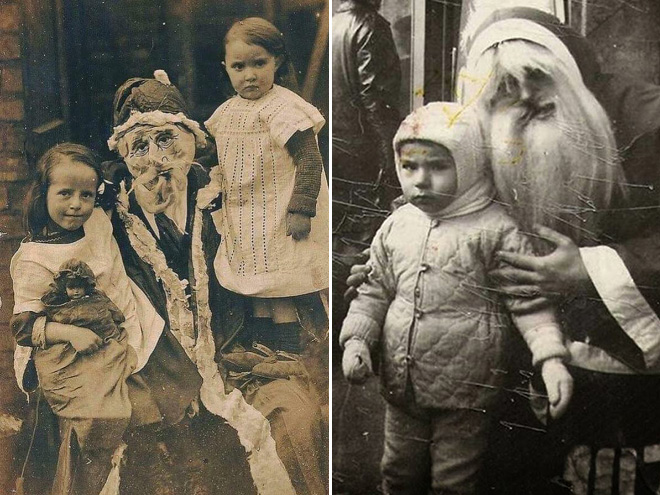 Creepy Santas.