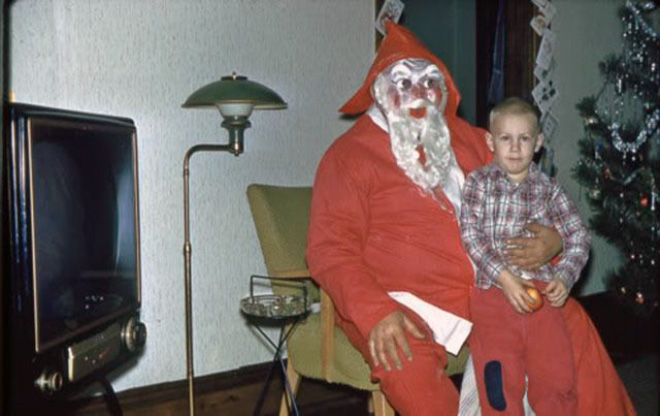 Creepy Santa is creepy.